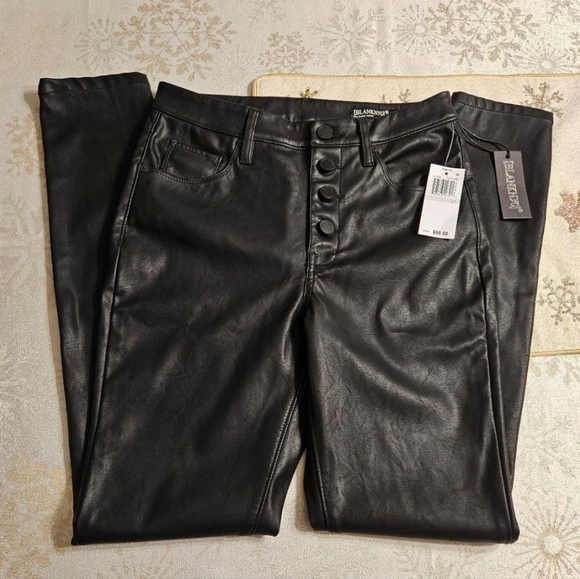 Blank NYC Pants - Blank NYC The Great Jones High-Rise Faux Leather Skinny Pants sz 27